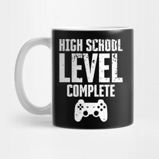 High School Level Complete Graduation Tshirt Gamer Graduate Mug